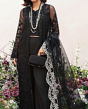 Afrozeh Black Organza  Suit- Pakistani Designer Chiffon Suit