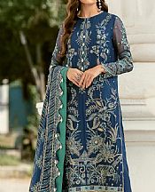 Navy Blue Chiffon Suit- Pakistani Chiffon Dress
