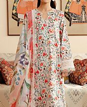 Afrozeh Off White/Pink Lawn Suit- Pakistani Lawn Dress