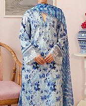 Afrozeh Pale Aqua Lawn Suit- Pakistani Designer Lawn Suits