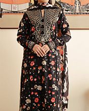Afrozeh Black Lawn Suit- Pakistani Lawn Dress