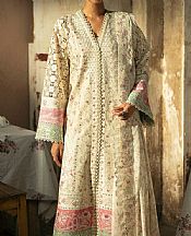 Afrozeh Ivory Lawn Suit- Pakistani Designer Lawn Suits