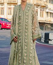 Afrozeh Sage Green Lawn Suit- Pakistani Designer Lawn Suits
