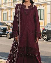 Afrozeh Wine Berry Lawn Suit- Pakistani Lawn Dress