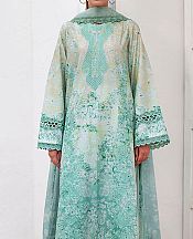 Afrozeh Mint Green Lawn Suit- Pakistani Lawn Dress
