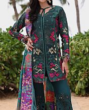 Afrozeh Gable Green Lawn Suit- Pakistani Lawn Dress