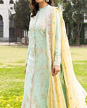 Aik Mint Green Lawn Suit- Pakistani Designer Lawn Suits