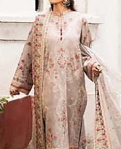 Aik Beige Lawn Suit- Pakistani Lawn Dress
