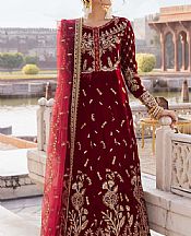 Red Velvet Suit- Pakistani Winter Clothing