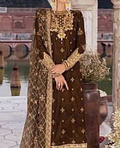 Dark Brown Velvet Suit- Pakistani Winter Dress
