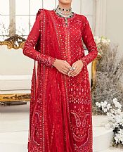 Red Net Suit- Pakistani Designer Chiffon Suit