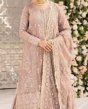 Aik Rose Pink Net Suit- Pakistani Designer Chiffon Suit