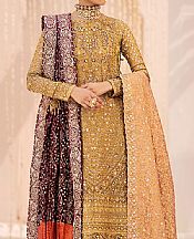 Aik Golden Zari Suit- Pakistani Designer Chiffon Suit