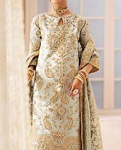 Aik Green Mist Tissue Suit- Pakistani Chiffon Dress