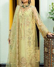 Aik Pistachio Net Suit- Pakistani Chiffon Dress