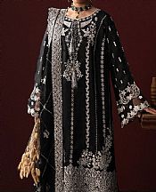 Aik Black Silk Suit- Pakistani Designer Chiffon Suit