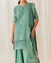 Aik Mint Green Lawn Suit- Pakistani Designer Lawn Suits