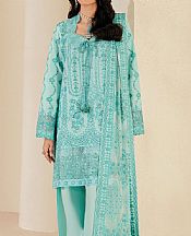 Aik Aqua Lawn Suit- Pakistani Designer Lawn Suits