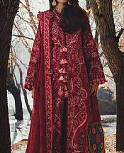 Aik Wine Red Lawn Suit- Pakistani Lawn Dress