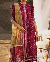 Aik Crimson Lawn Suit- Pakistani Lawn Dress