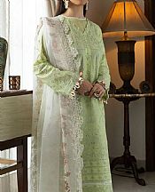 Aik Frog Green Lawn Suit- Pakistani Designer Lawn Suits