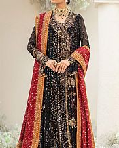 Aik Black Chiffon Suit- Pakistani Chiffon Dress