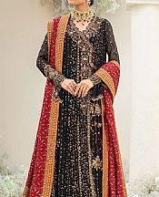 Aik Black Chiffon Suit- Pakistani Designer Chiffon Suit