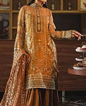 Bronze Organza Suit- Pakistani Chiffon Dress