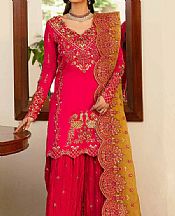 Akbar Aslam Pink Chiffon Suit- Pakistani Chiffon Dress