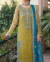 Akbar Aslam Apple Green Chiffon Suit- Pakistani Chiffon Dress