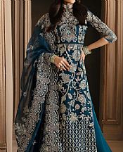 Prussian Blue Organza Suit