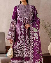 Akbar Aslam Purple Lawn Suit- Pakistani Designer Lawn Suits