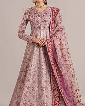 Akbar Aslam Light Mauve Organza Suit- Pakistani Designer Chiffon Suit