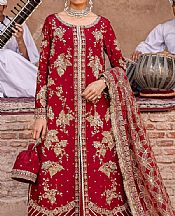 Akbar Aslam Scarlet Silk Suit- Pakistani Chiffon Dress