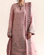 Akbar Aslam Pastel Pink Silk Suit- Pakistani Chiffon Dress