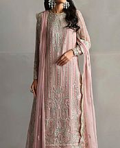 Akbar Aslam Pink Chiffon Suit- Pakistani Designer Chiffon Suit