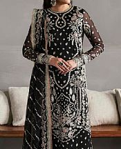 Akbar Aslam Black Chiffon Suit- Pakistani Chiffon Dress