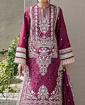 Akbar Aslam Plum Lawn Suit- Pakistani Lawn Dress