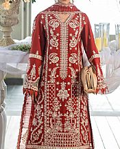 Akbar Aslam Auburn Red Lawn Suit- Pakistani Lawn Dress