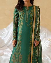 Akbar Aslam Green Lawn Suit- Pakistani Lawn Dress