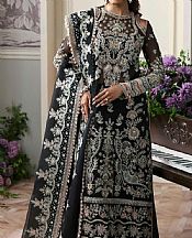 Akbar Aslam Black Organza Suit- Pakistani Chiffon Dress
