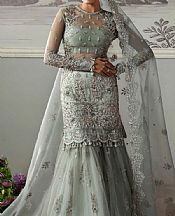 Akbar Aslam Sage Green Organza Suit- Pakistani Chiffon Dress