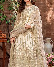 Akbar Aslam Ivory Net Suit- Pakistani Designer Chiffon Suit