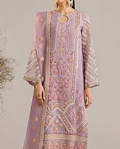 Akbar Aslam Mauve Organza Suit- Pakistani Designer Chiffon Suit