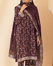 Tyrian Purple Lawn Suit- Pakistani Lawn Dress