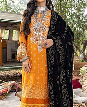 Orange Linen Suit- Pakistani Winter Dress