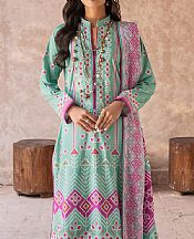 Al Zohaib Mint Green Cambric Suit- Pakistani Winter Dress