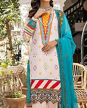 White Lawn Suit- Pakistani Designer Lawn Dress