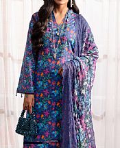 Al Zohaib Denim Blue Cambric Suit- Pakistani Winter Clothing