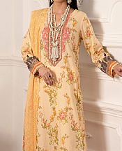 Al Zohaib Sand Gold Cambric Suit- Pakistani Winter Clothing